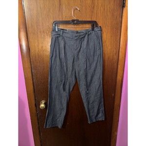 NWT Banana Republic Womens Martin Fit Gray Dress Pants With Belt Size 4